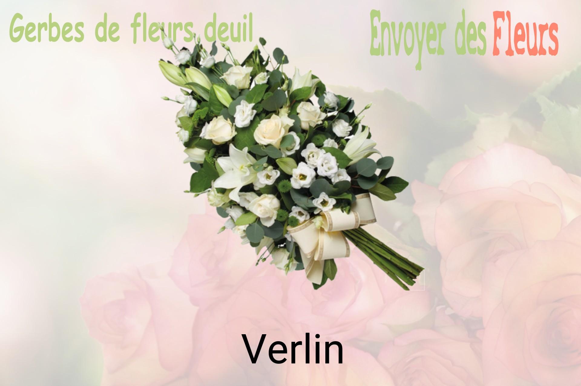 Gerbe de fleurs de deuil livrée à Verlin